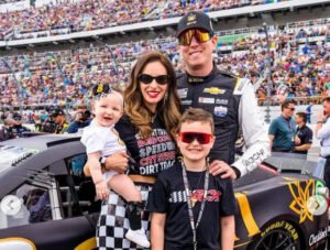 Kyle Busch with his wife and Children